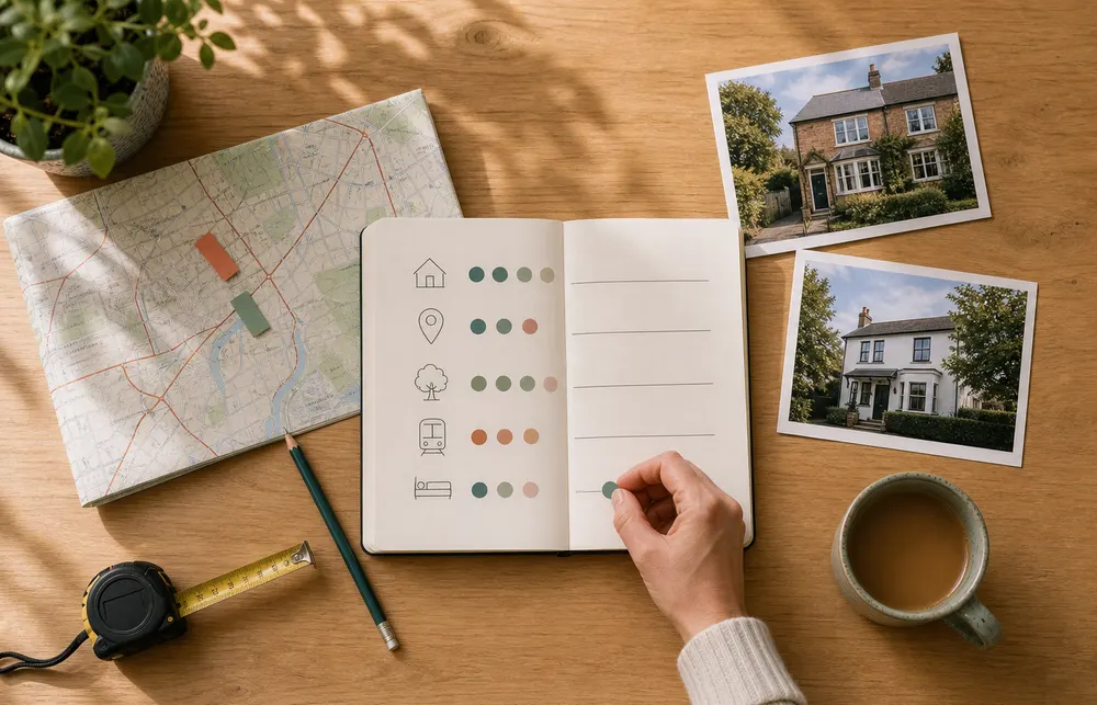 A house hunter mapping locations and ranking the features that matter most
